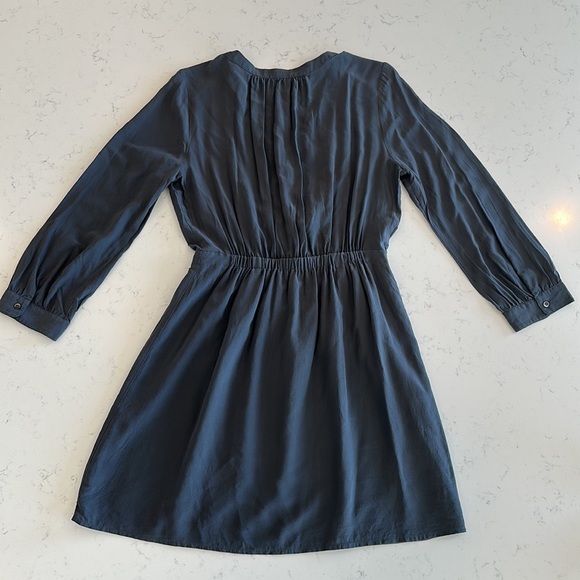 Madewell Silk Dress with Cinched Waist - Picture 2 of 4